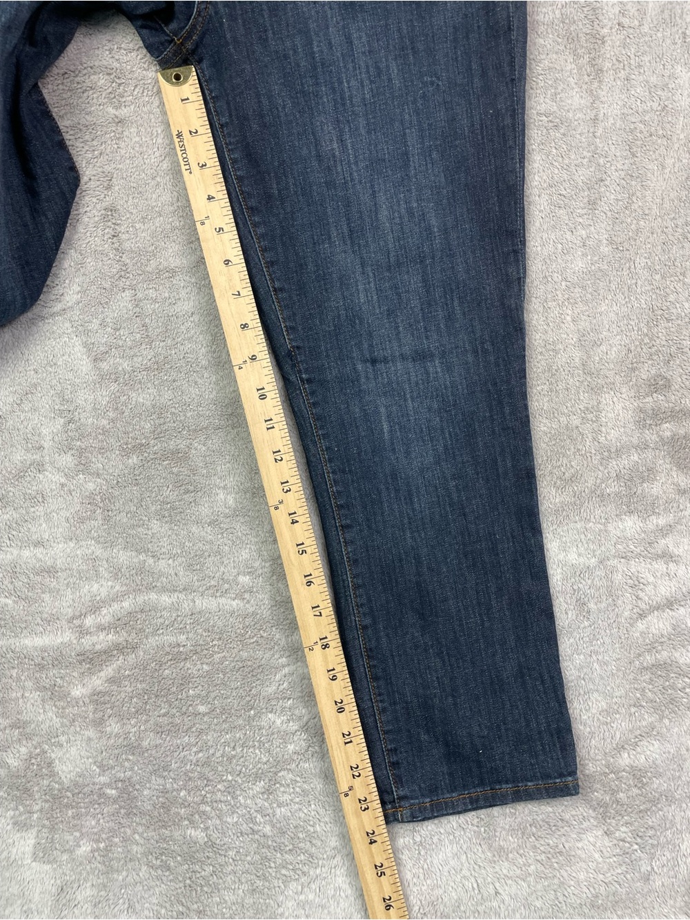 KUT from the Kloth Bardot Crop Skinny Boyfriend Jeans - Dark Wash - Size 8 - Picture 11 of 16